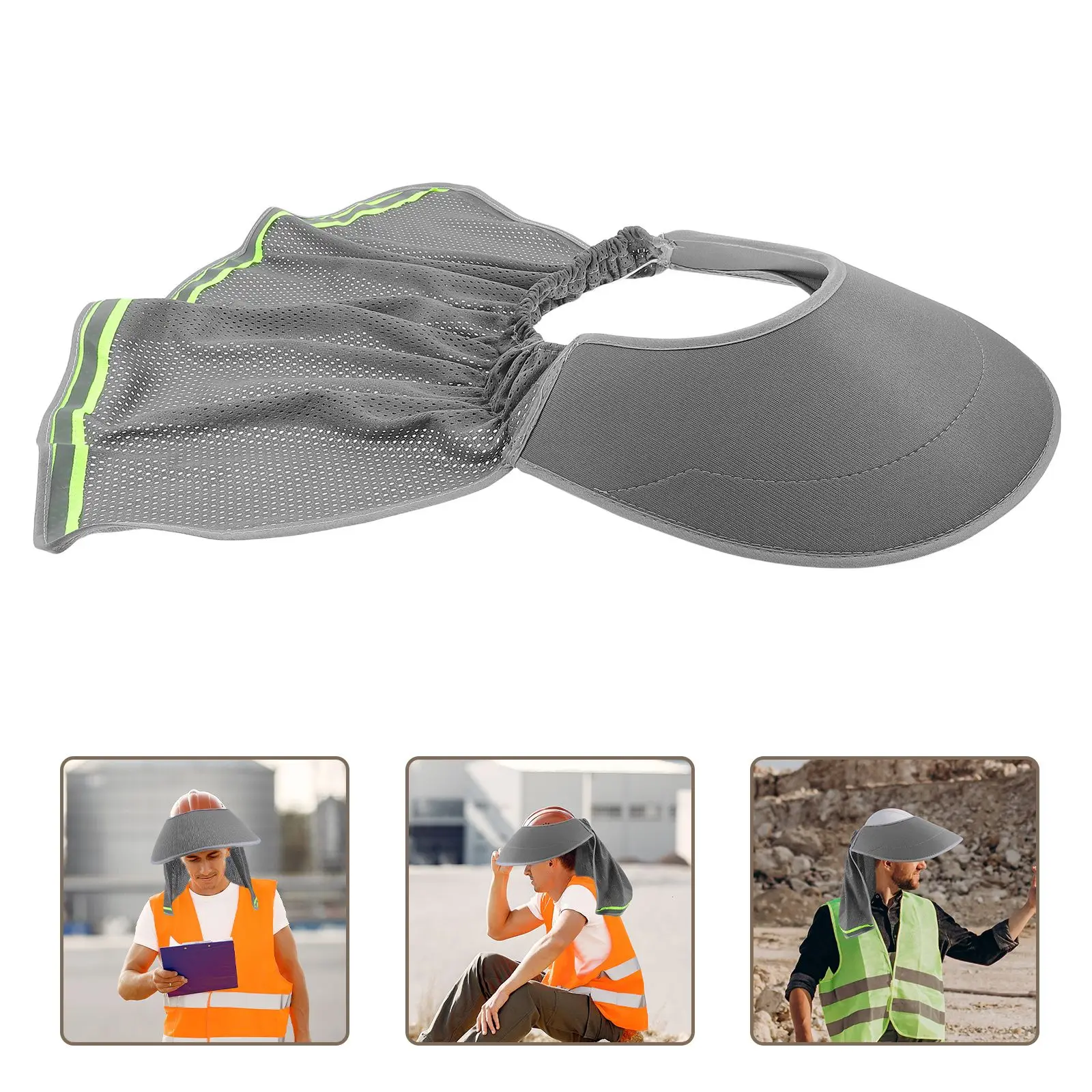 軽量メッシュバイザーサンシェード帽子安全保護シールド建設作業員アウトドアギア反射つばガード