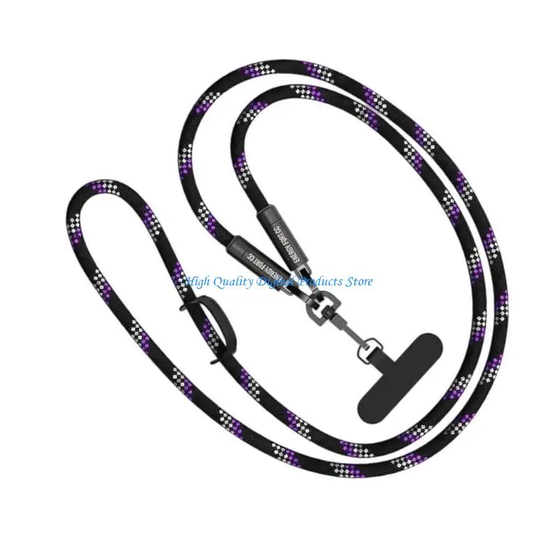 U2JE 240W Type C Lanyard Charging Cable Fast Data Sync Wearable Crossbody