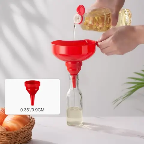 Kökstratt med bred mun, mångsidig tratt för livsmedelskvalitet, plastfilter för matlagningstratt 8 best sales stor tratt - №5