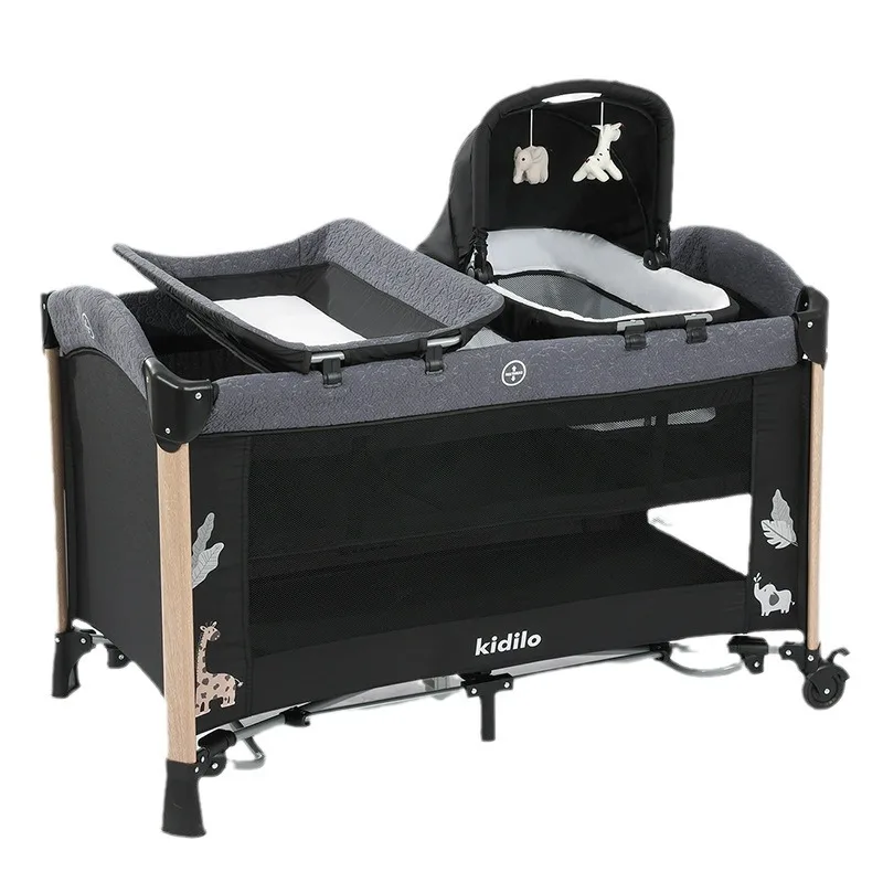 Immagine 6: Letto per bambini multifunzionale Letto per bambini pieghevole portatile giocabile per neonati