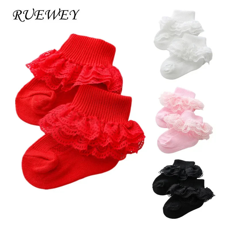 

Baby Socks Items Accessories Newborn Girl Clothes Eyelet Frilly Lace Baptism Baby Socks Clothing for Kids Girls