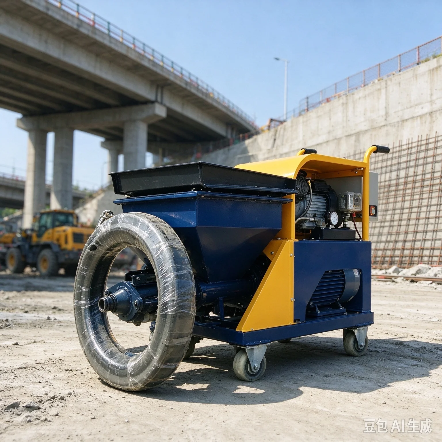 Professional Mortar Spraying Equipment Electric Cement Wall Plaster Render Machine