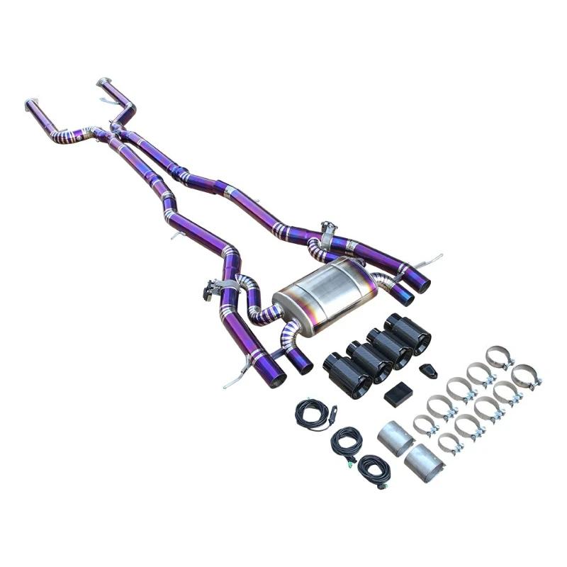 

Exhaust pipe modified titanium exhaust system for BMWM3 M4 G80 G81 G82 G83S58 with remote control