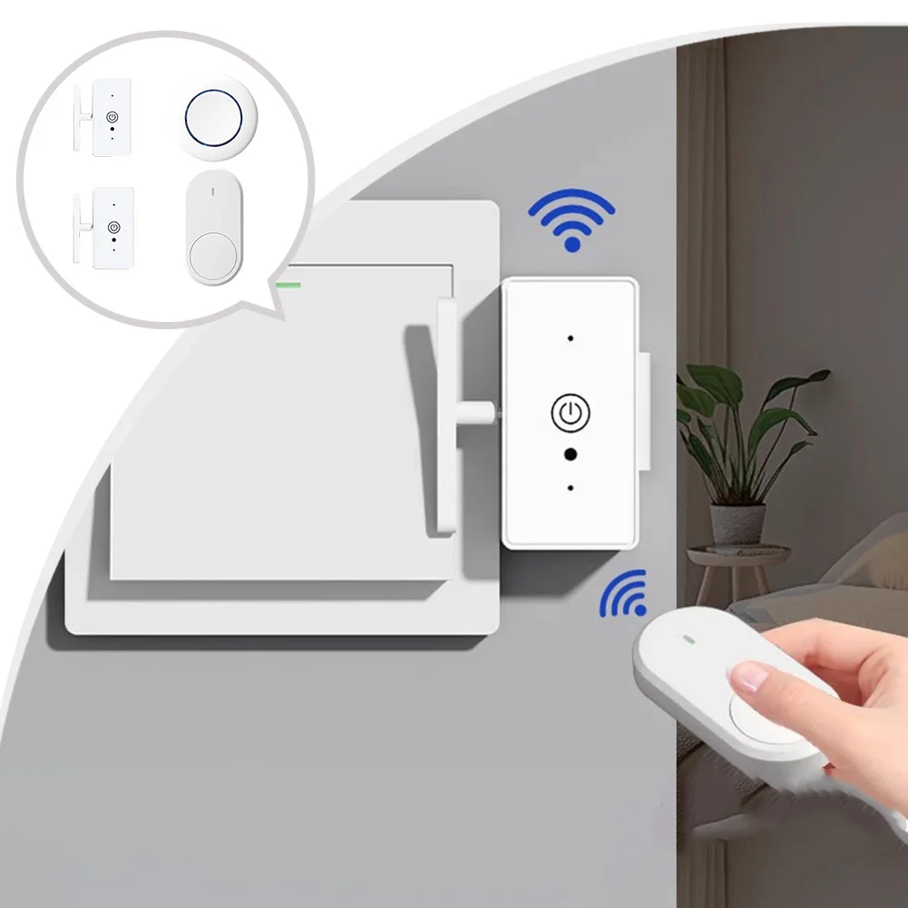 For Home Automation Home Controller Remote Switch Bedroom Use Home Lighting White Works Through Walls ABS Material