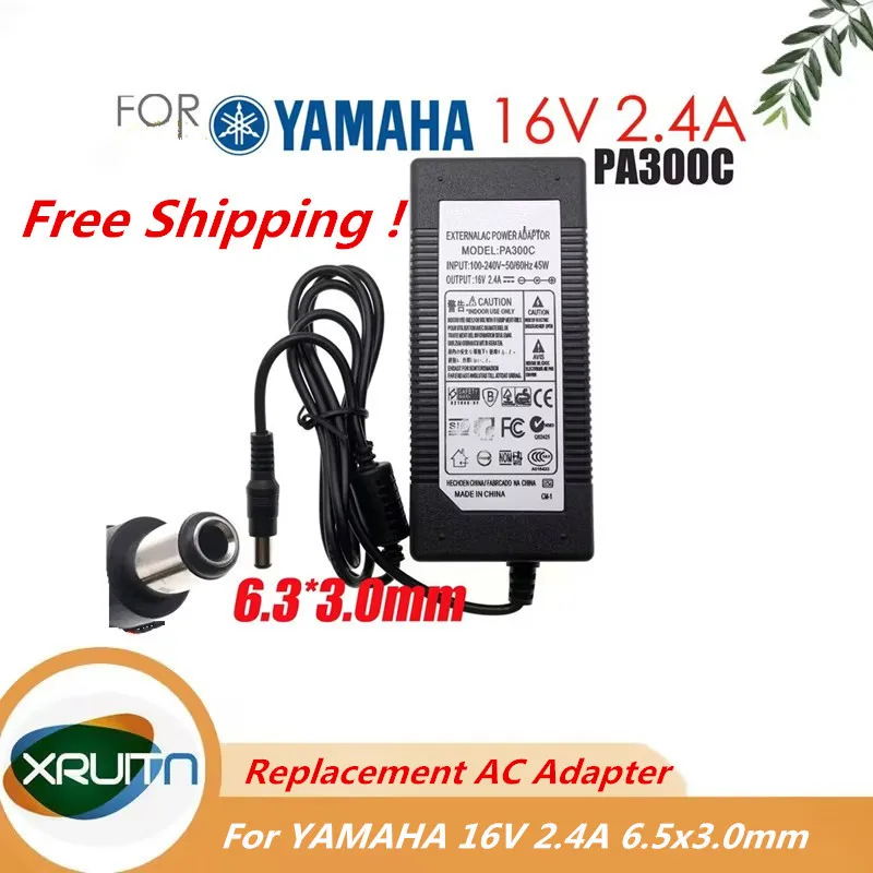 PA-300C 16V 2.4A cargador/adaptador de CA para YAMAHA PSR-S550 PSR-S650 PSR-S670 PSR-S770 PSR-S970 PSR-S775 fuente de alimentación de Piano