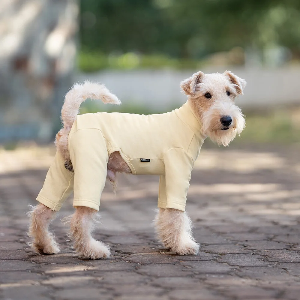 

High Elasticity Solid Color Pet Dog Clothes Four-legged Shirt Hoodie for Small Medium Dogs Chihuahua Costumes Yorkshire Shirts