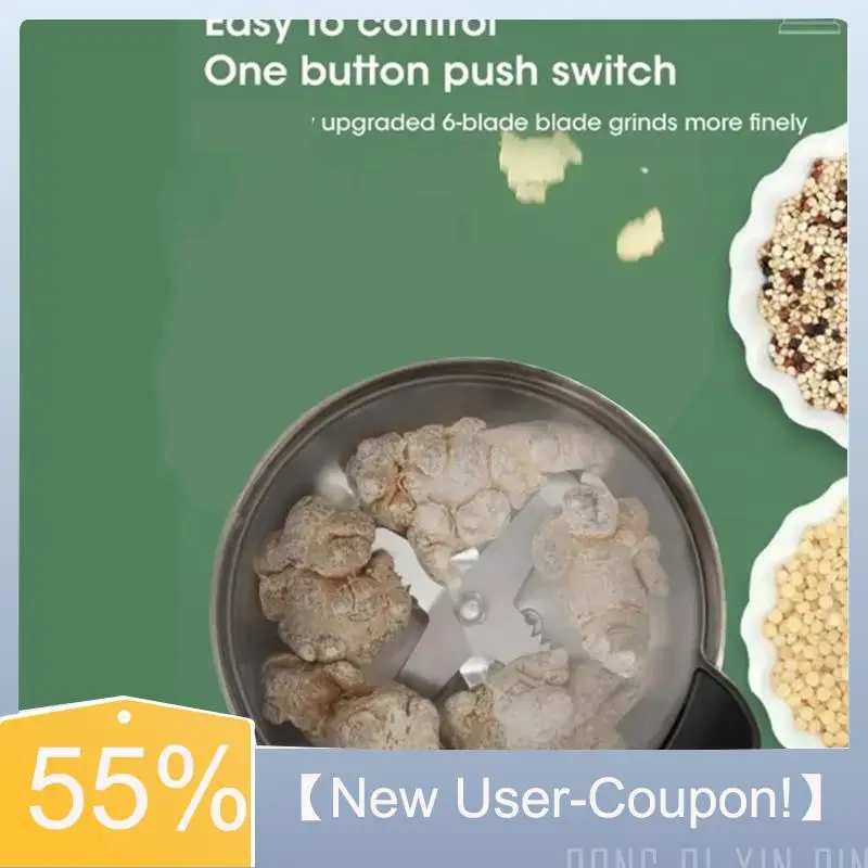 A60T New Electric Multifunctional New Grinder 400W Home Kitchen Cereal Grinder Machine For Beans, Grains, Nuts, Spices