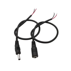 5Pcs 3.5 x 1.35mm DC Male Female Plug Jack Power Cable Connector Pigtail Wire Extended Line for CCTV Camera LED Strip Light