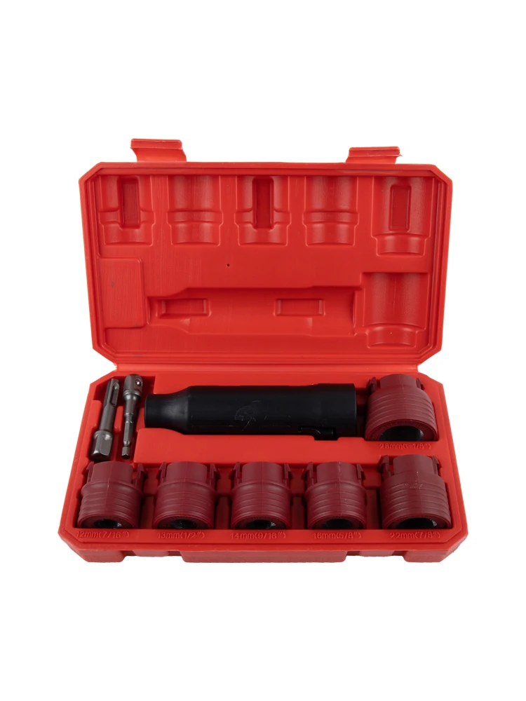 Wheel Stud Rust Removal Brush 9PCS Kit for Cleaning Car Wheel Studs Nuts Bolts and Other Automotive Threaded Parts
