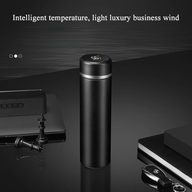 

Smart Thermos Bottle,Stainless Steel, Portable Water Bottles, LED Temperature Display, Business, Adult, 500ml