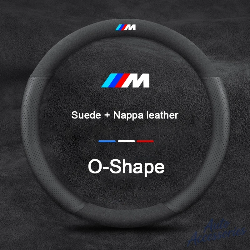 

Suede Car Anti-Slip Steering Wheel Booster Cover Car Sticker For BMW M G20 G30 F11 E87 F30 F15 E90 F10 x3 G01 F40 F16 M3 X1 X7 5