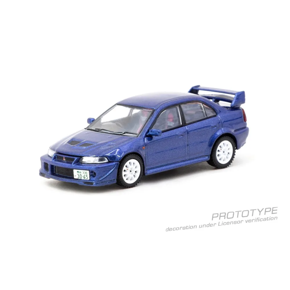 

Tarmac Works 1/64 Lancer Evolution VI Alloy Diecast Car Model, Evo 6 JDM Rally Racing Miniature Collectible Gift for Adults