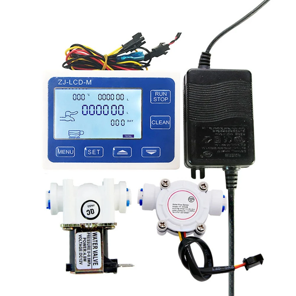 A74U ZJ-LCD-M Digital Water Meter 1/4Inwith PE Solenoid Valve Automatic Controller for Efficient Irrigation Systems