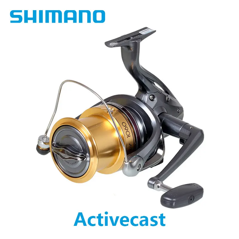 SHIMANO ACTIVECAST 1050 1060 1080 1100 1120 3.8:1Low-Profile Max Drag 15kg Saltwater Beaches Spinning Surfcast Fishing Reel