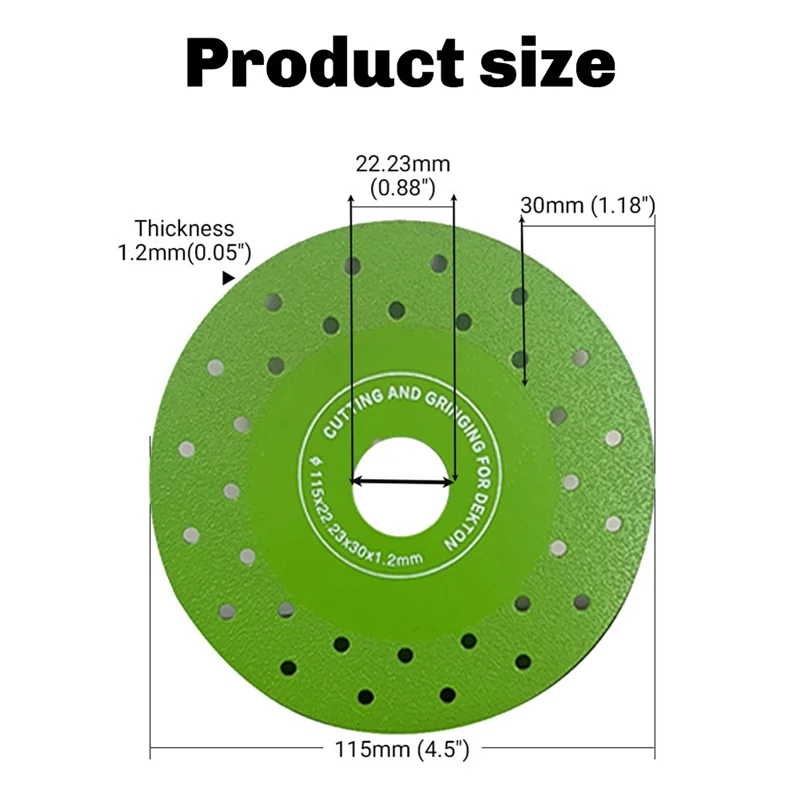 ABAE-5PCS Super Dünne Fliesen Trennscheibe 115Mm Diamant Marmor Sägeblatt Porzellan Glas Granit Jade Schleifscheibe Disc