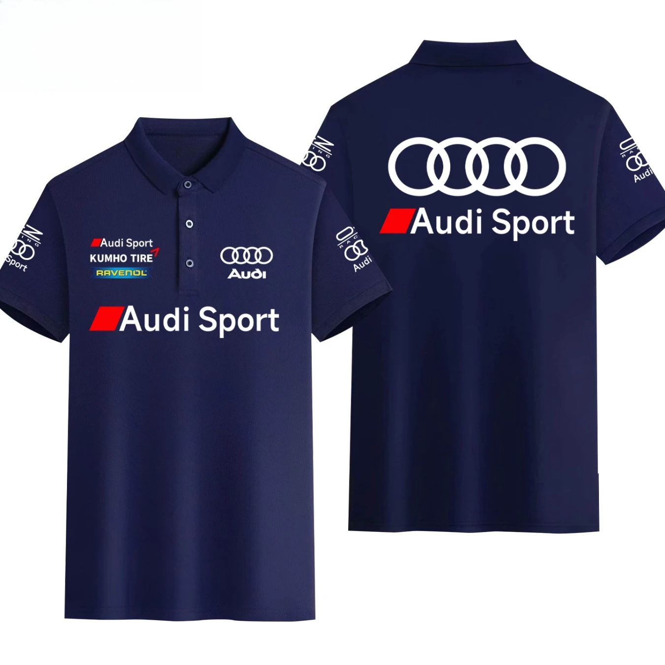 Camiseta Polo Informal Audi TCR Touring Audio para Entusiastas de Autos, Ropa Audi para Uso Diario Informal y a la Moda