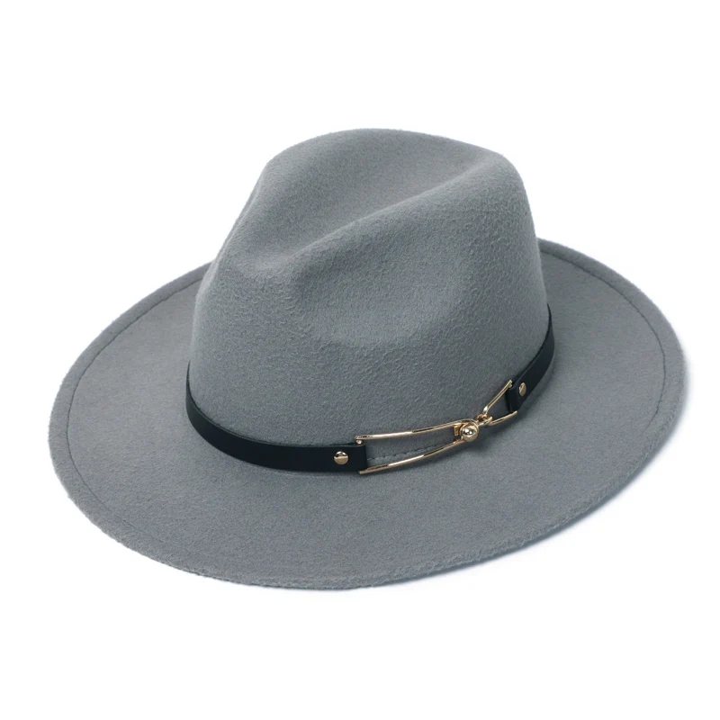 Winter Felt Hats Fedora Mens Imitation Wool Church Autumn Fashion Wide Brim Top Hats Womens Felt Hat