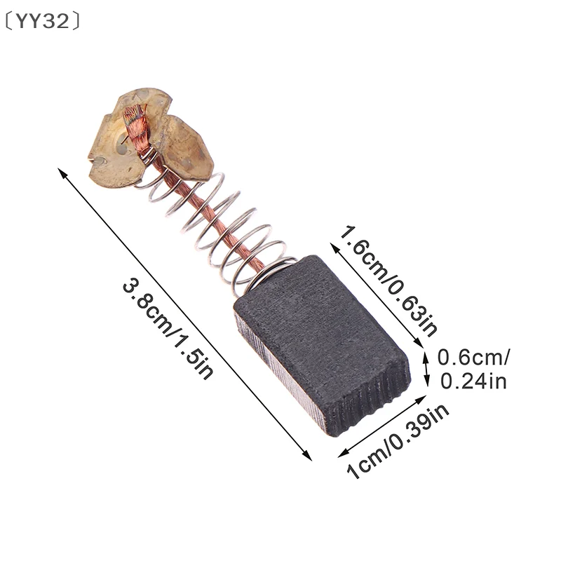 YY3210คู่แปรงคาร์บอนมินิสว่านเครื่องบดไฟฟ้าเปลี่ยนแปรงเครื่องบดมุมแปรงเครื่องมือไฟฟ้าอุปกรณ์เสริม
