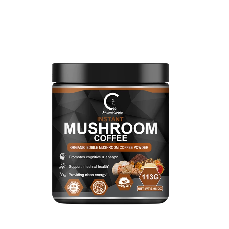 Mushroom Coffee Supplement 10 Mushroom Blend with Lion's Mane and Cordyceps