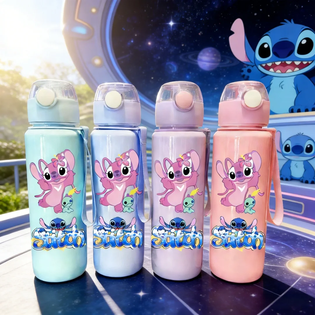

3D Printed Disney Stitch Cartoon Pattern Water Bottle - Movie-Themed Perfect for Fun-Filled Holiday Parties Fade-Resistant 700ML
