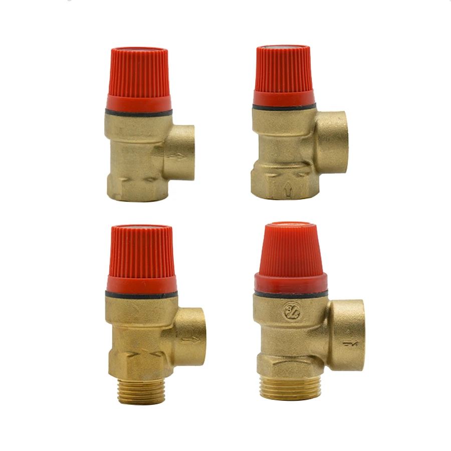 Brass Safety Valve Drain Relief Switch For Solar Water Heater 1/2\