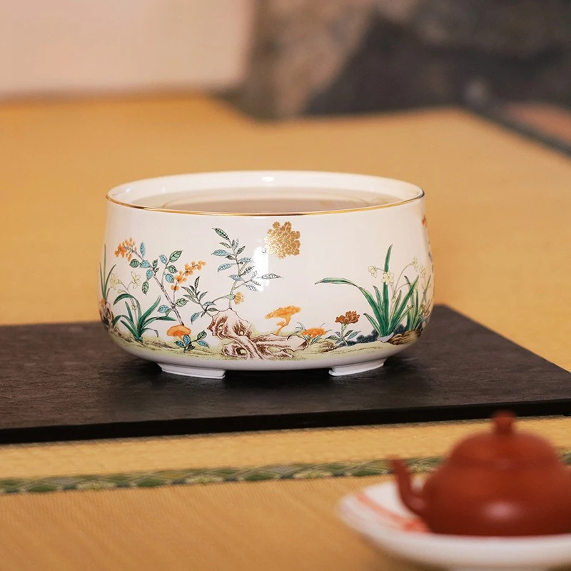 Pastel Lingzhu Narcissus Electric Ceramic Stove Household Wireless Remote Control Silent Tea Mute Tea Maker