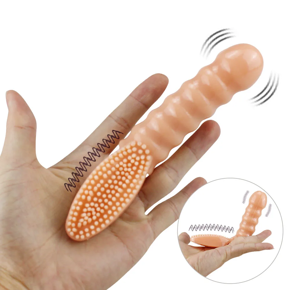 Suitable for women to use silicone finger cover brush honey bean and vaginal orgasm vibration massager