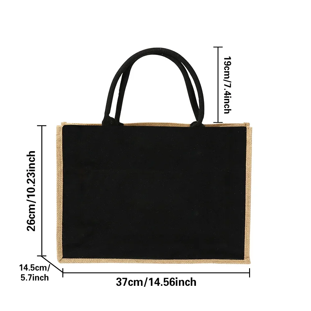 Jute Handbag Shoulder Bag Sacks Jute Imitation Sacks Linen Bags Women Shopping Pouch Designer Laminated Bags Summer Holidays2026