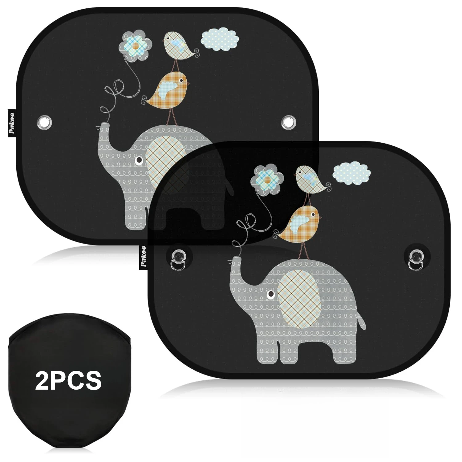 

Elephant Universal Car Sunshade Side Window Windscreen Sun Visor UV Blocker Adsorption Sunshade Cover for Children Adults