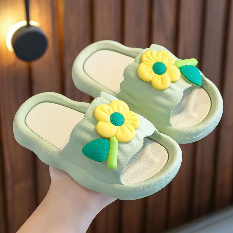 Children's bow slippers Cute cartoon sandals Creative beach shoes Women's slippers