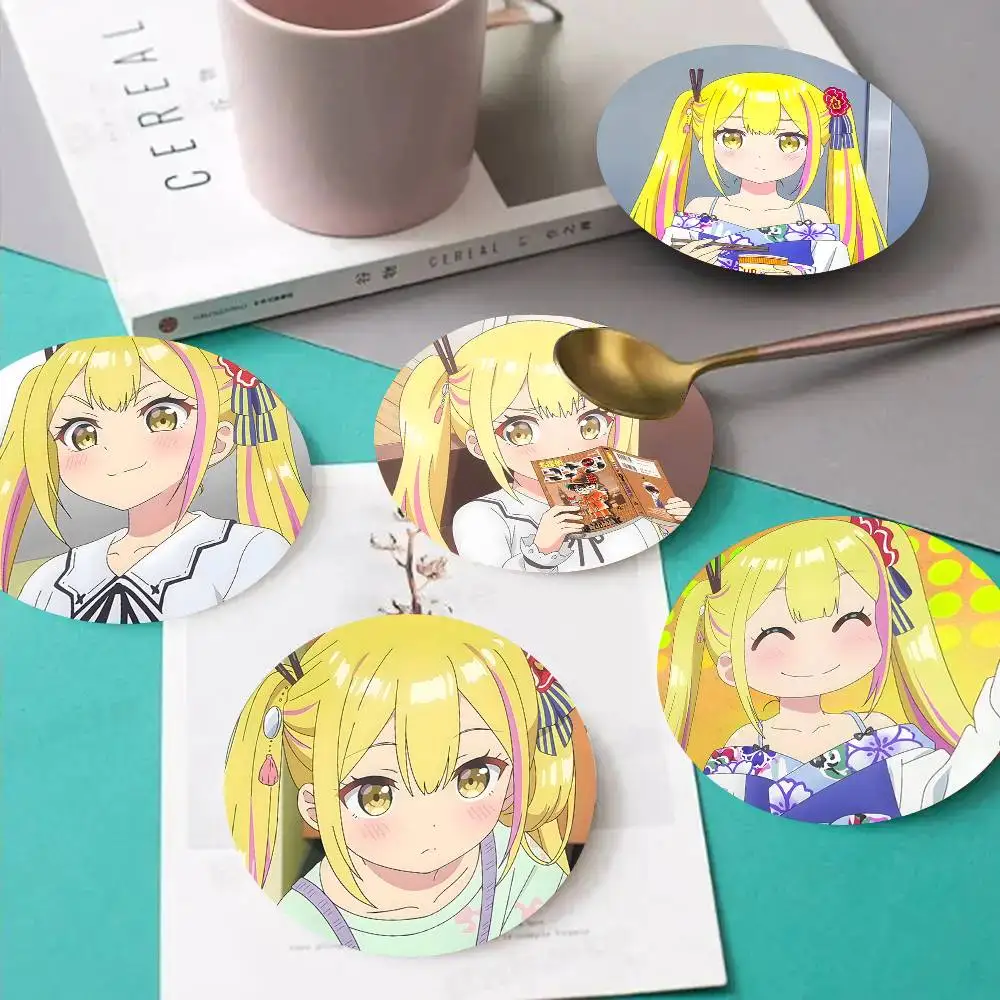 1pc Sara Da Odin Anime Characters Wooden Coaster Colour Printing Cup Mat Home Desk Decoration Gifts