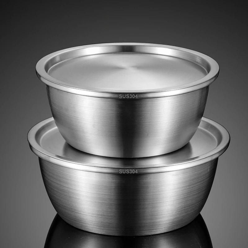 

LTT stainless steel cooking basin household oil basin kitchen egg beating and noodles washing vegetable soup basin