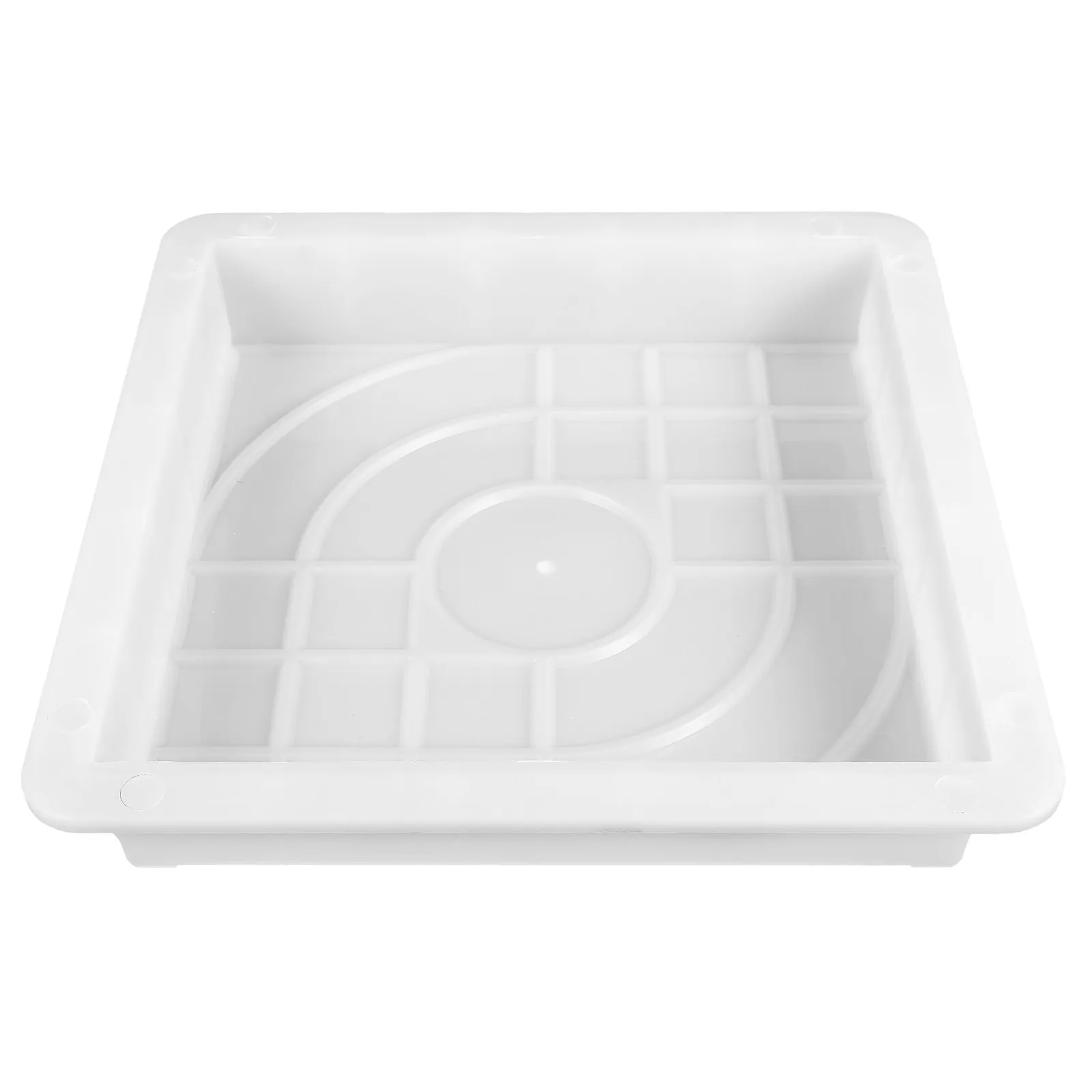Pavement Stone Mold White 25x25x5cm DIY Concrete Cement Walk Path Maker Reusable Stepping Stone Molds Garden Concrete Molds