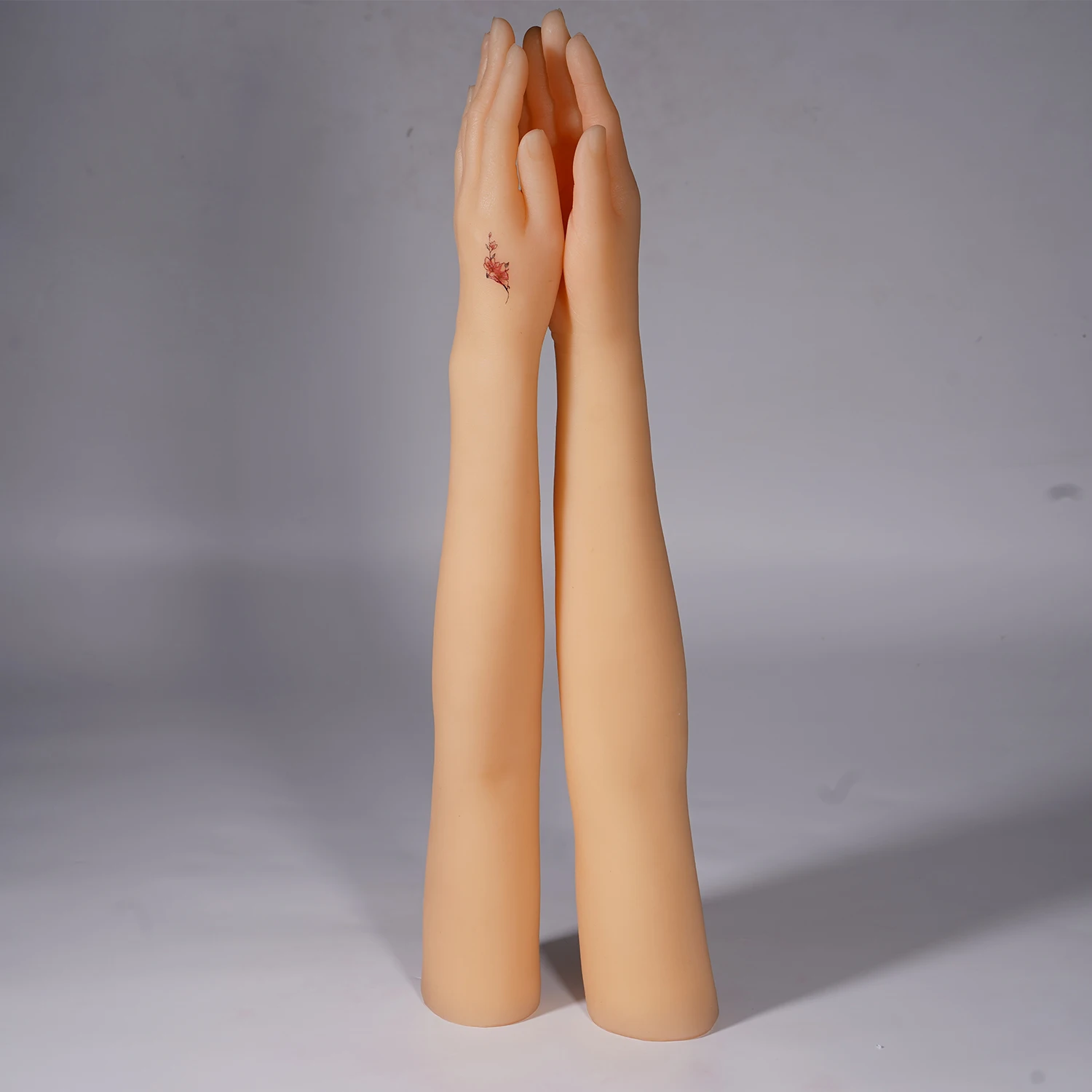 Female Nail Practice Hand Finger Bendable Long Hand Mannequin Arm Soft TPE Hand Model For Photograph Jewelry Display LAM01