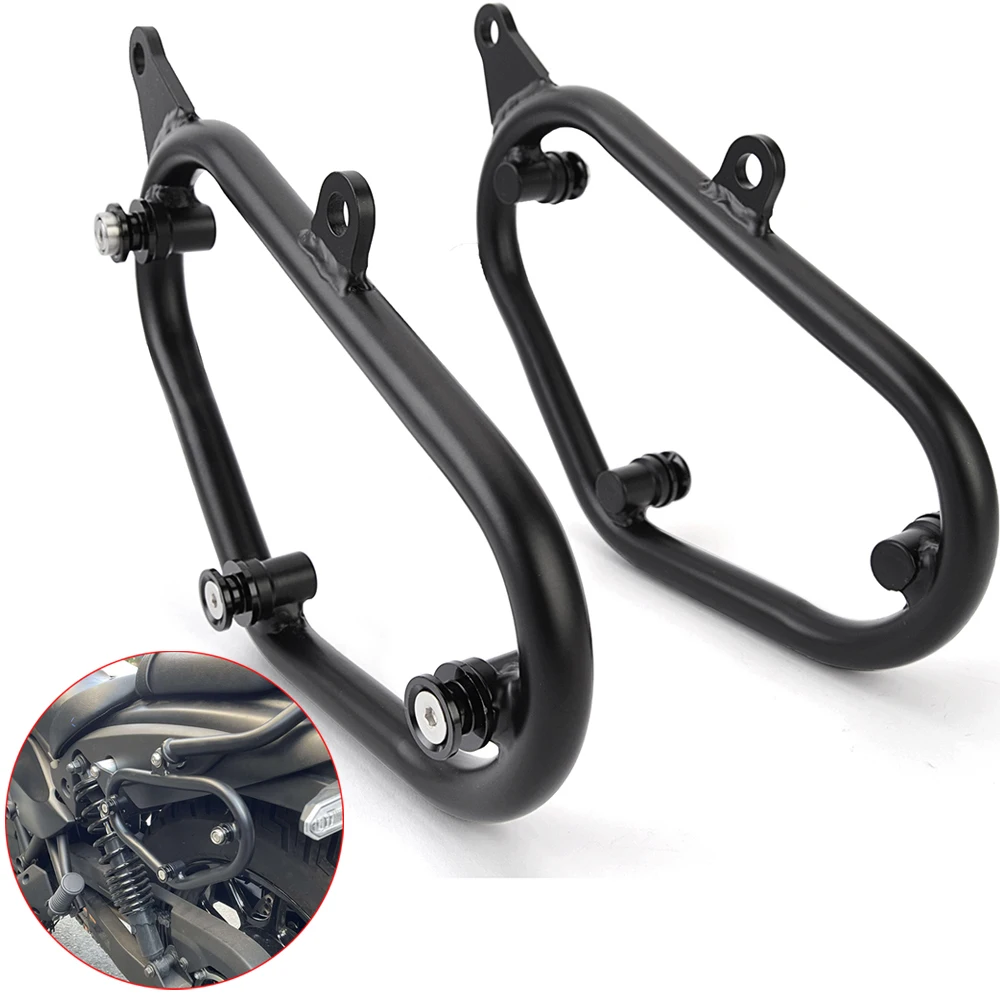 

For Kawasaki Eliminator 500 2024 2025 Saddlebag Support Bracket Motorcycle Side Mount Holder Bags Luggage Rack Bar Rack