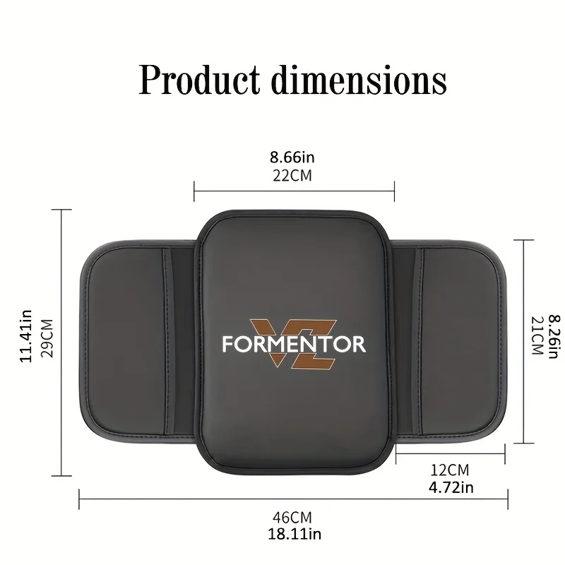 Geeignet für Cupra Formentor Auto-Armlehnenpolster, Mittelkonsolenpolster, Armlehnenboxen, Erhöhungspolster, mit Aufbewahrungstaschen. – Detail 6