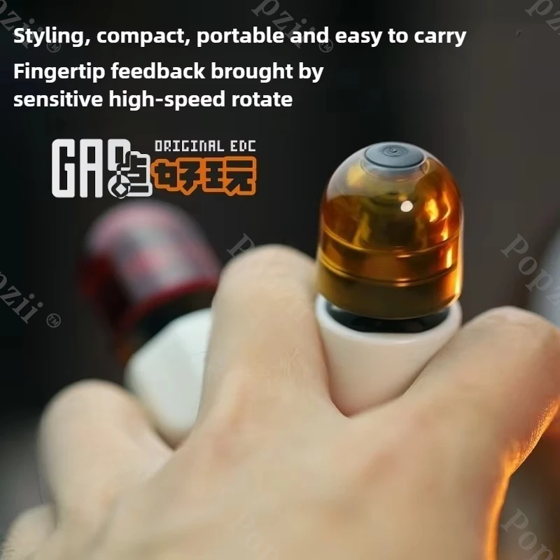 GAO STUDIO แคปซูลแม่เหล็กฟิดเจ็ตสปินเนอร์ ไจโรปลายนิ้ว ของเล่นคลายเครียดในออฟฟิศ ของเล่นฟิดเจ็ต