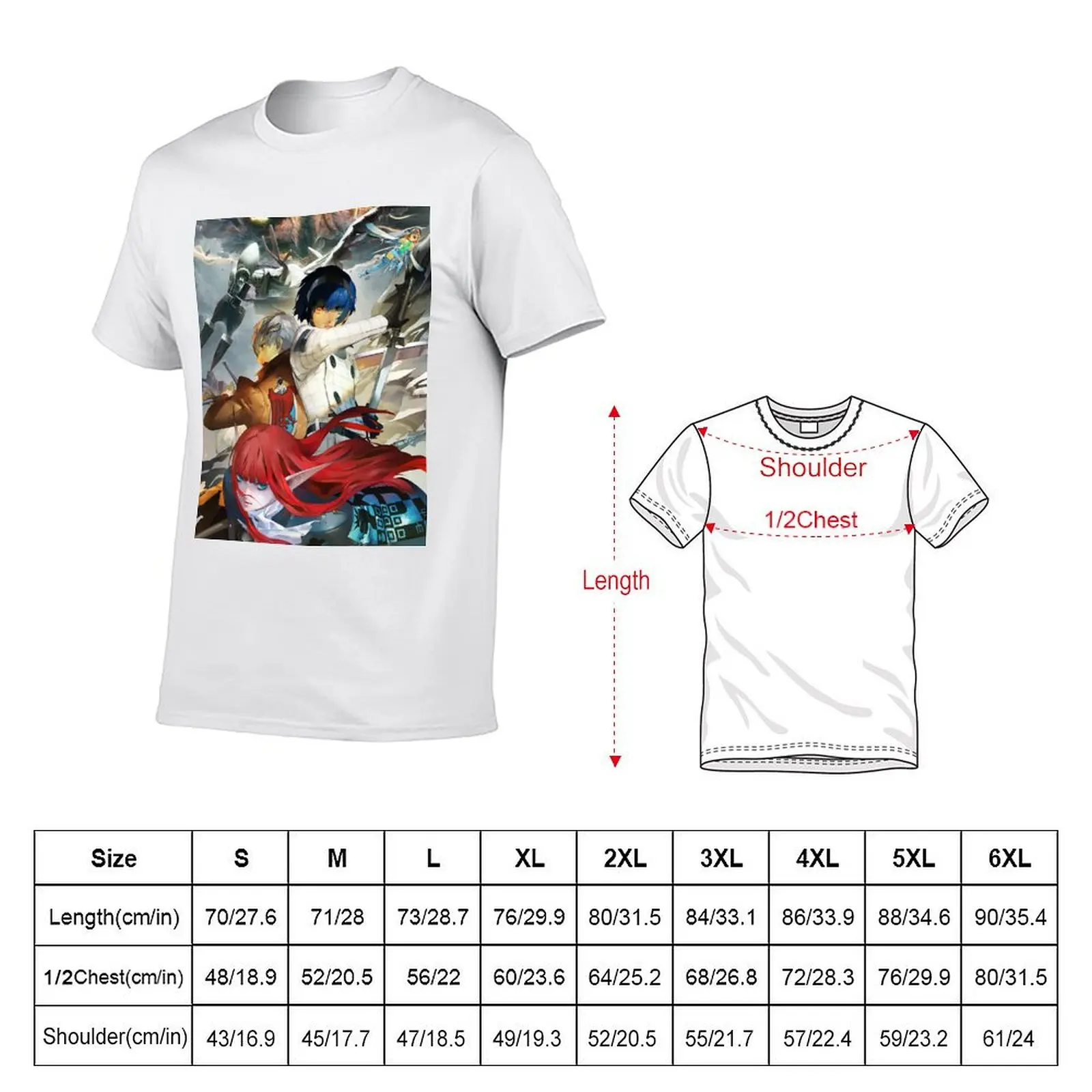 تي شيرت Metaphor Refantazio تي شيرت رجالي قطن تي شيرت صيفي تي شيرت #5