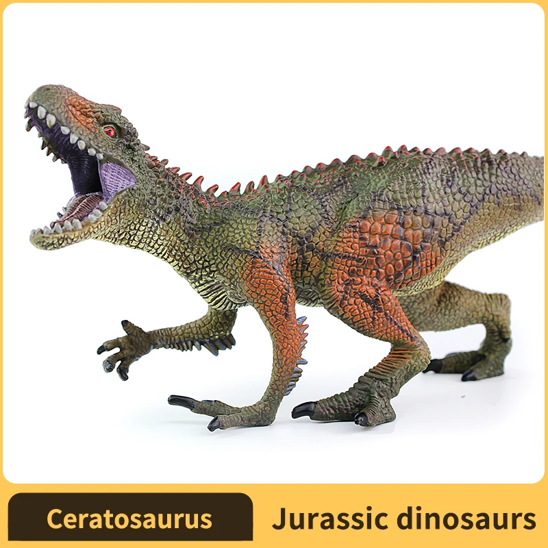 ฟิกเกอร์คาร์คารอโดนทอซอรัส - ฟิกเกอร์ไดโนเสาร์ยุคจูราสสิค - ของเล่นเสริมพัฒนาการสำหรับเด็กชาย เด็กหญิง และเด็กอายุ 3 ปีขึ้นไป