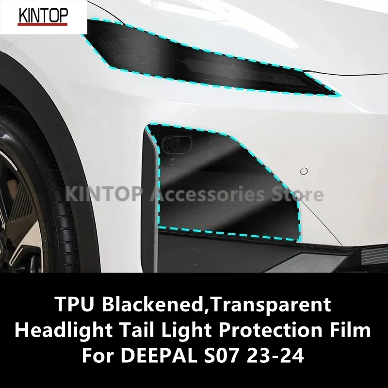 

For DEEPAL S07 23-24 TPU Blackened,Transparent Headlight Tail Light Protective Film,Protection,Modification Accessories Refit