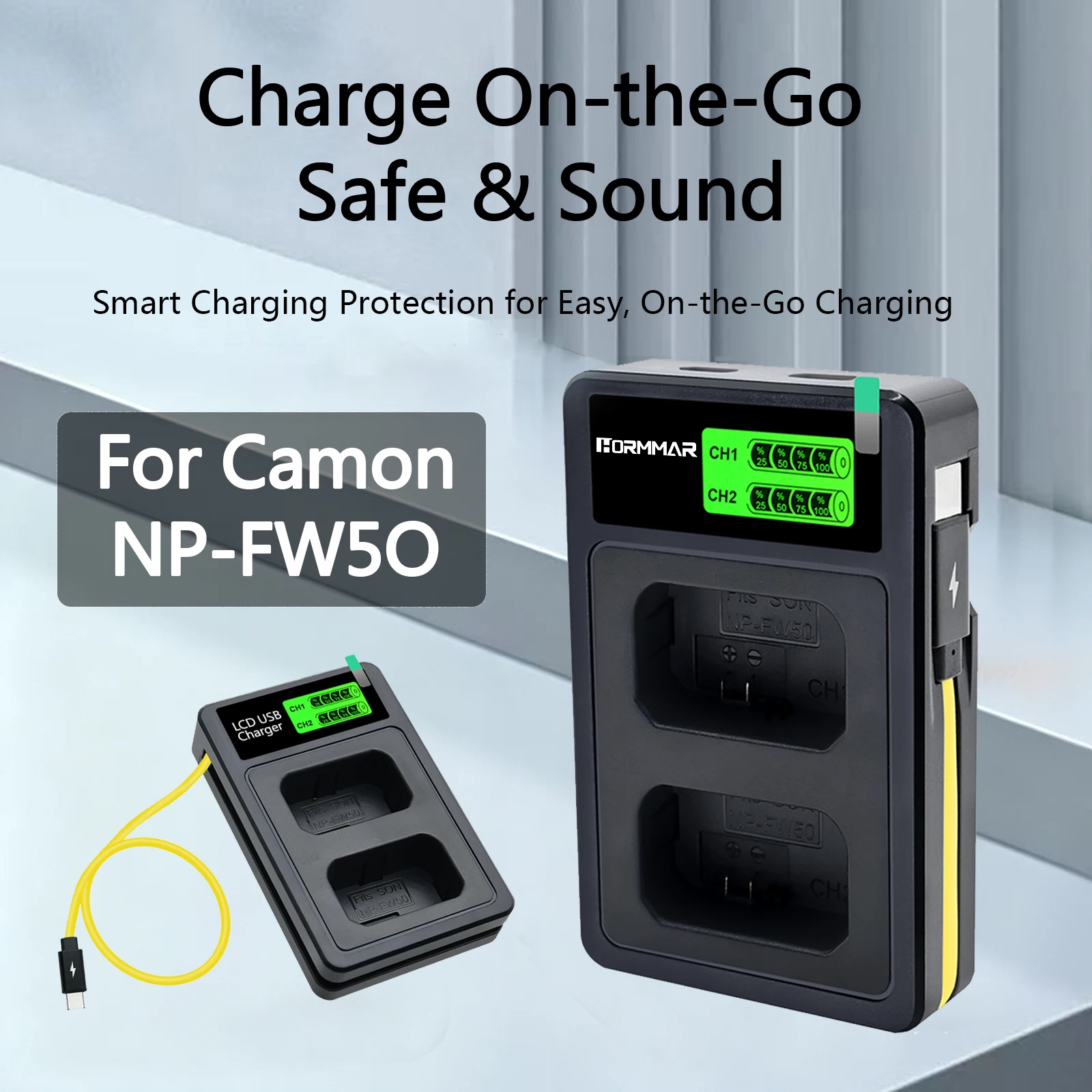 Sony Camera Zv-E10 - FB NP-FW50 Dual USB Battery Charger