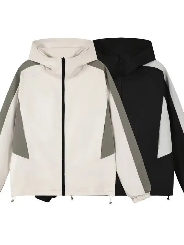 

Men's American Sle Functional Jaet Autumn Casual Double-Sided Wear Hooded Loose Top Trendy Polyester Fiber Windproof