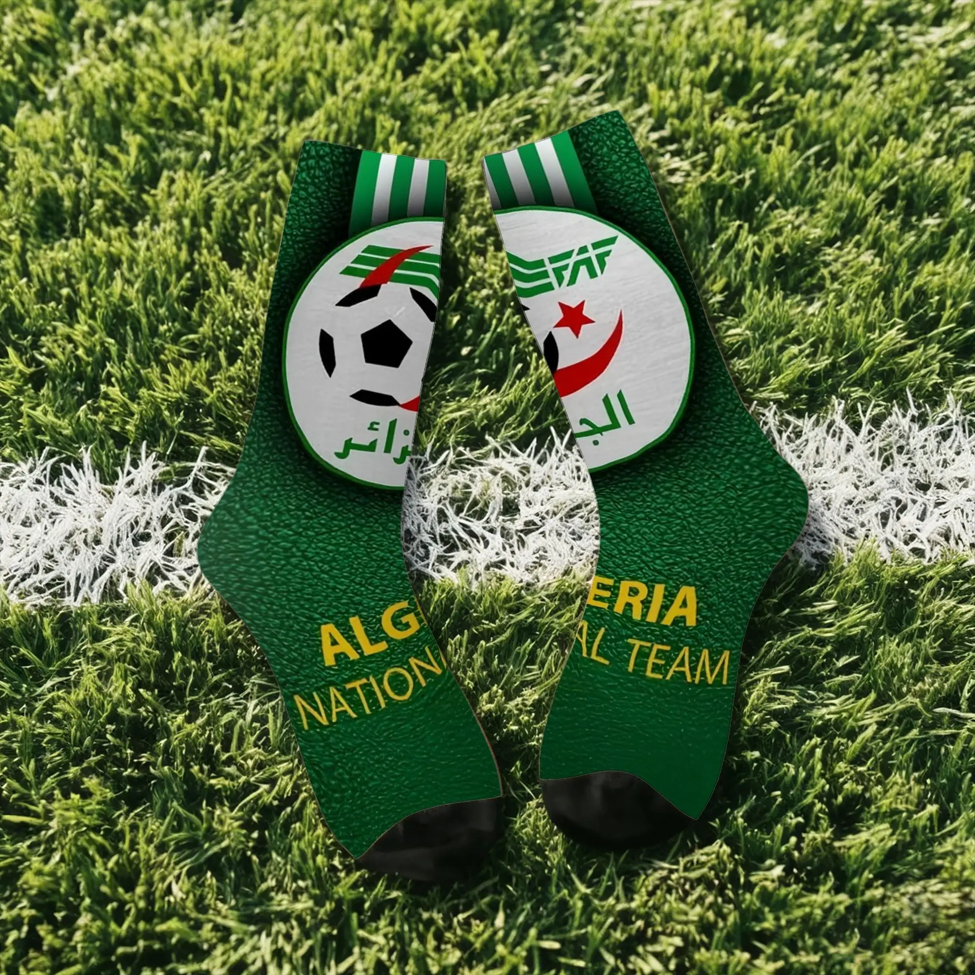 Hip Hop Vintage Algeria Crazy Men's compression Socks Unisex  Street Style Seamless Printed Funny Sock Match Day Essentials
