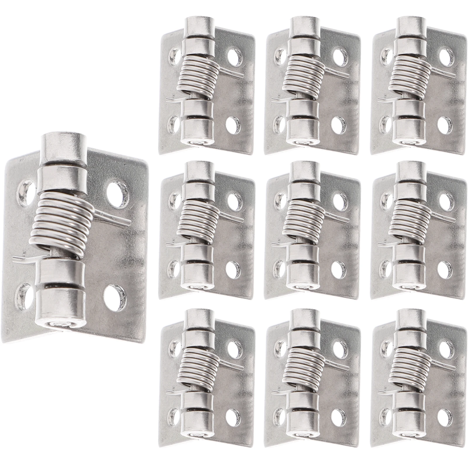 

10Pcs Stainless Steel Self Closing Spring Door Hinges Heavy Duty Cabinet Outdoor Electric Cabinet Self Closing Door Hinges