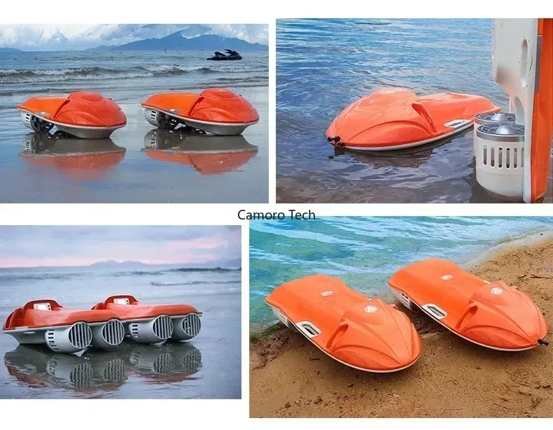 Electric Underwater Scooter Watercraft IP68 Dual Propeller Jet Electric Motor Surfboard for Rescue Swimming Diving