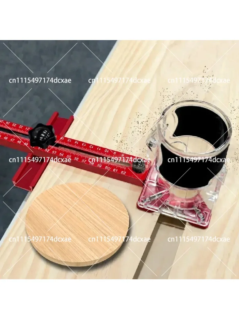 3 in 1 Router Milling Groove Bracket 9-61cm Radius Circle Cutting Jig Aluminum Woodworking Cabinet Hardware Tool