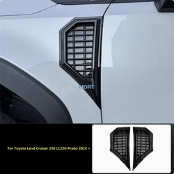 For Toyota Land Cruiser 250 LC250 Prado 2024 + Car Style Leaf Board Air 0utlet Side Mark Panel Protector Decoration Accessories