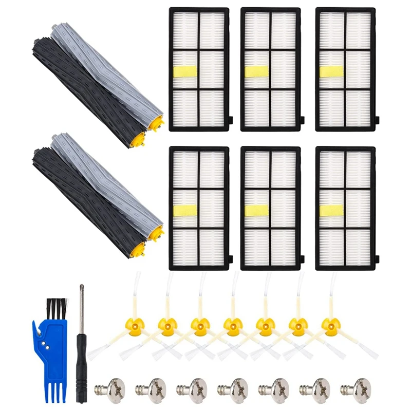 

Spare Parts Accessories For Irobot Roomba 800 900 Series,Vacuum Cleaner Kit For Roomba, Rubber Brush, Filter, Side Brush