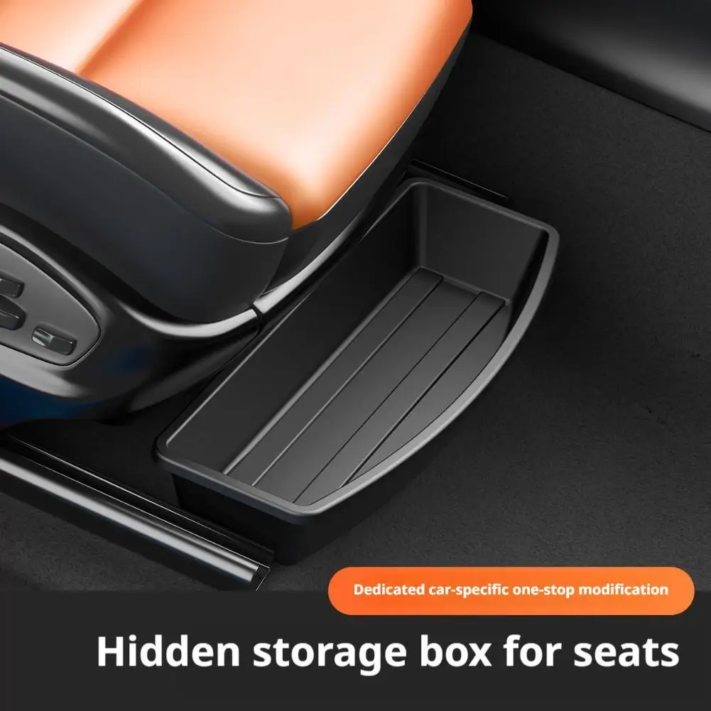 Under Seat Storage Box Universal Car Seat Bottom Organizer Box Removable Storage Box Gadget Case Universal Accessories