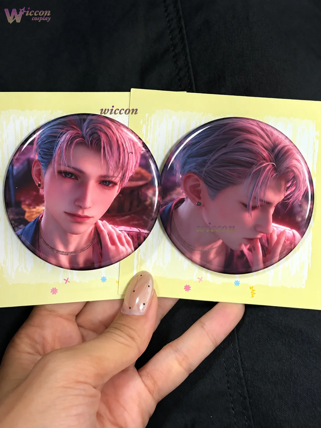 CosRoom Anime Game Love And Deepspace Tinplate Badge 58mm Handmade Creative Brooch Pin Xavier Lapel Pin Gift Accessory Decor